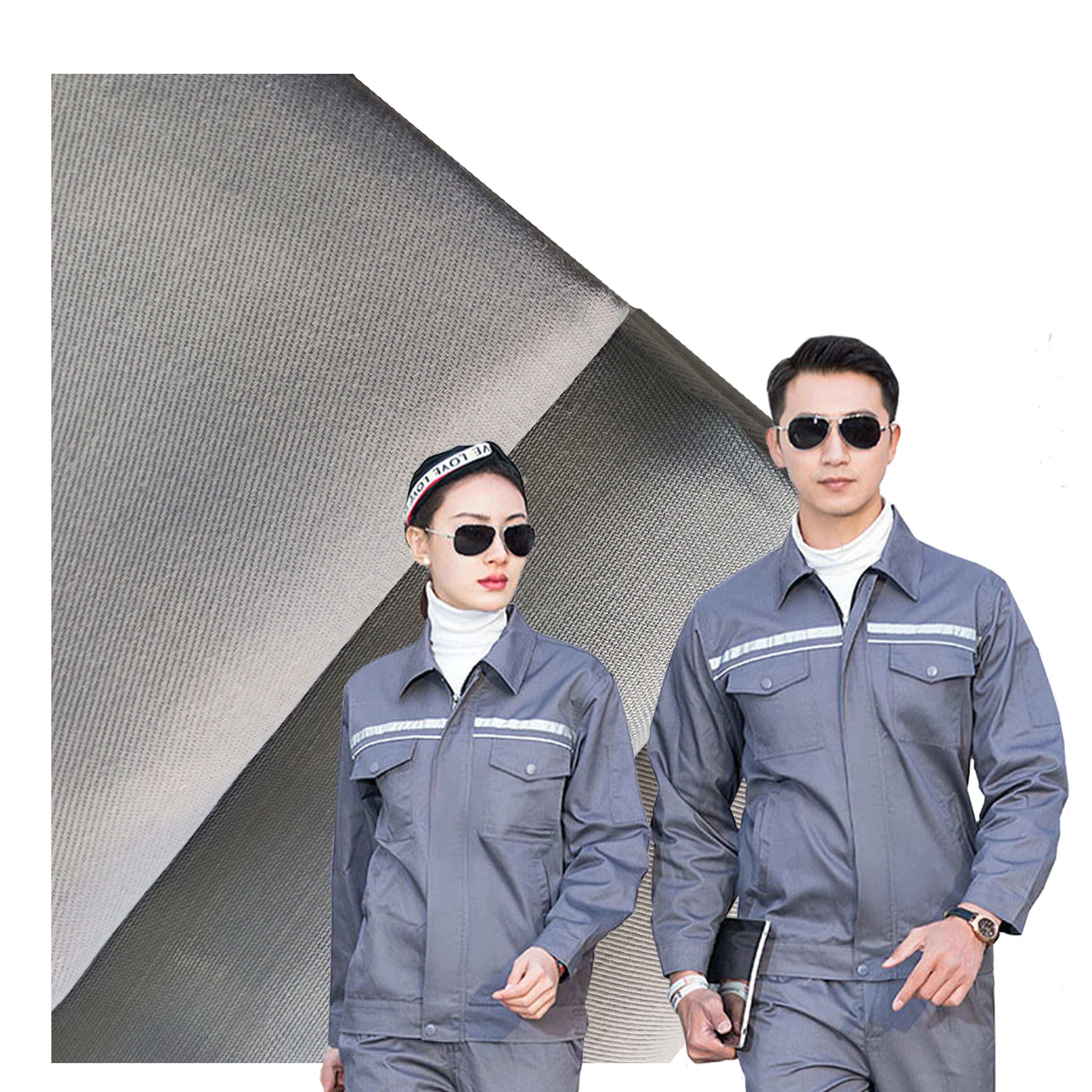 hot selling twill dyed fabric woven tc uniform fabric gabardine workwear fabric for garment