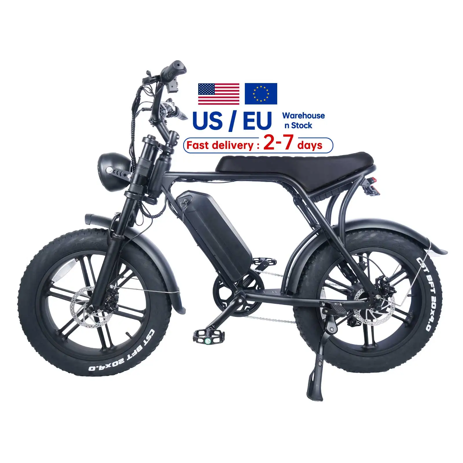 nl stock elektrische fiets down buis fatbike ouxi v8 750 watt fat bike dropship nettherlands electric bike para adulto