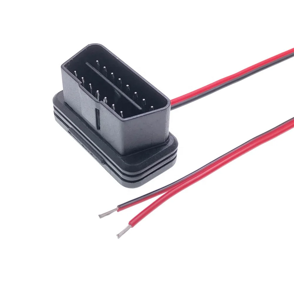 OBD2 Power Cable j1962 Male To Open Extension Cable PIN 4&16 OBDII Dash Port Pigtail Fixed Wire Harness