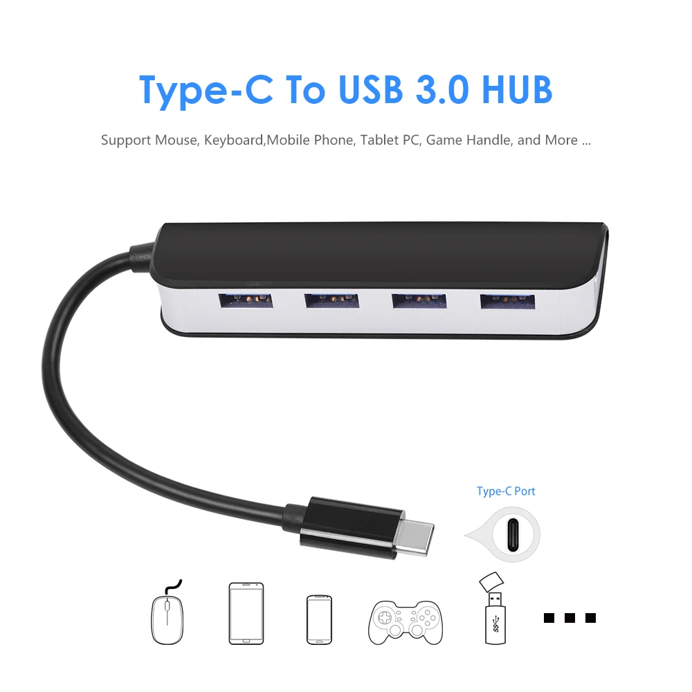  Бесплатная доставка CABLETIME 4 порта USB Lan адаптер Тип C к 3 0 концентратор с Gigabit