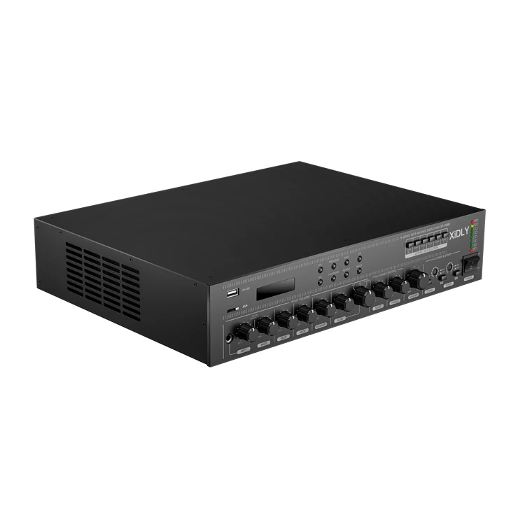 5 зонированных выходов динамика Усилитель Аудио 100 В Usb/Bt Mp3 микшер усилитель с синим зубцом приемник