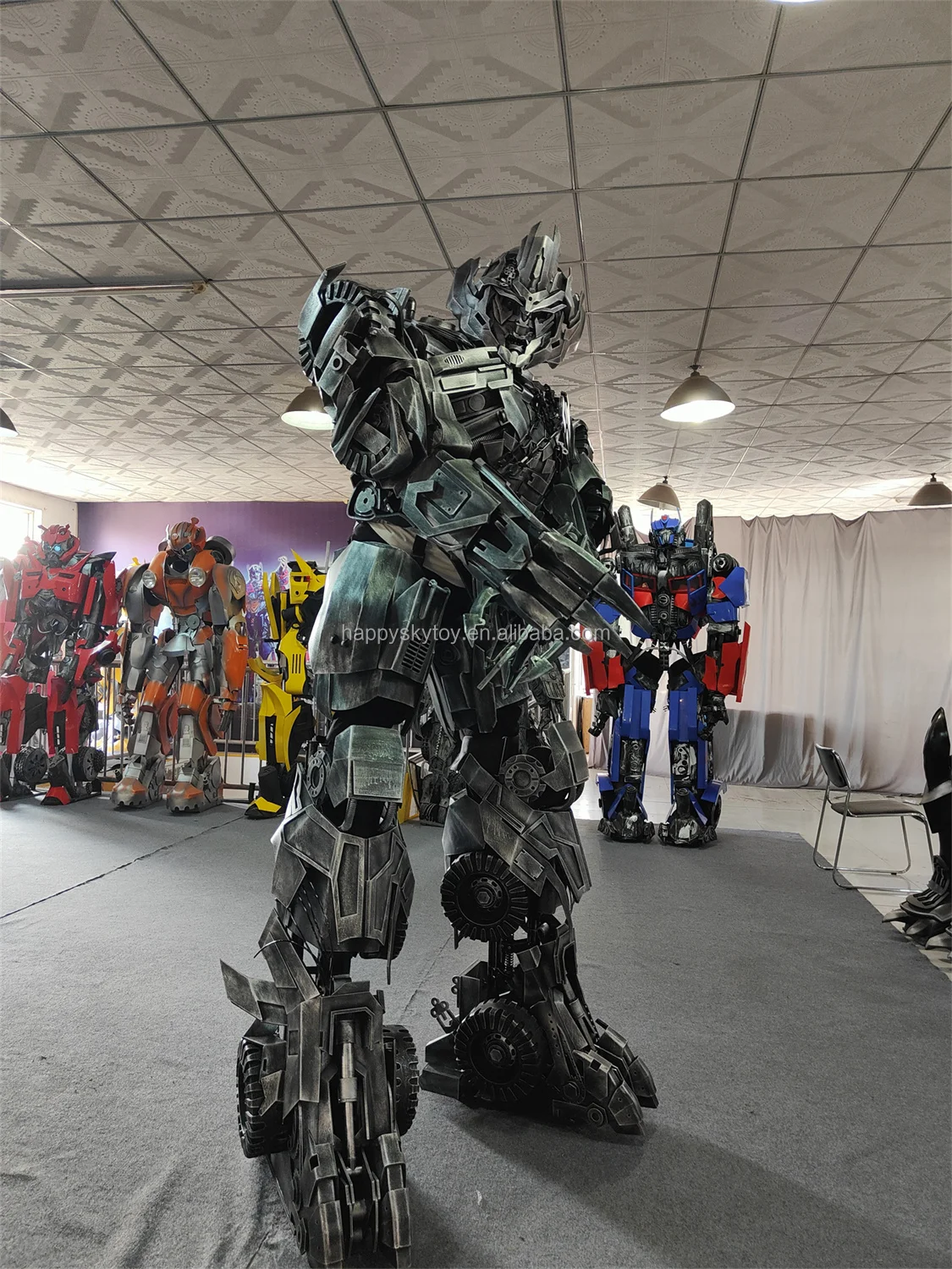 Realistic Robot Costume Performance Cosplay Hulk Green Giant Man Cartoon character Mascot Costumes