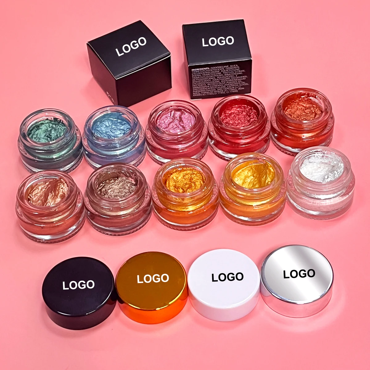 Custom packaging liquid eyeshadow pigment eyeshadow cream eye shadow