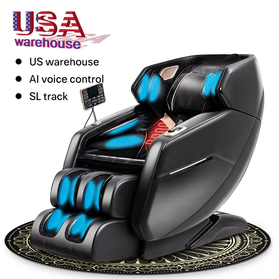 2023 US warehouse Sl Track full body Zero Gravity armchair AI  Massage quality Chair For Sale 3D chair massager price