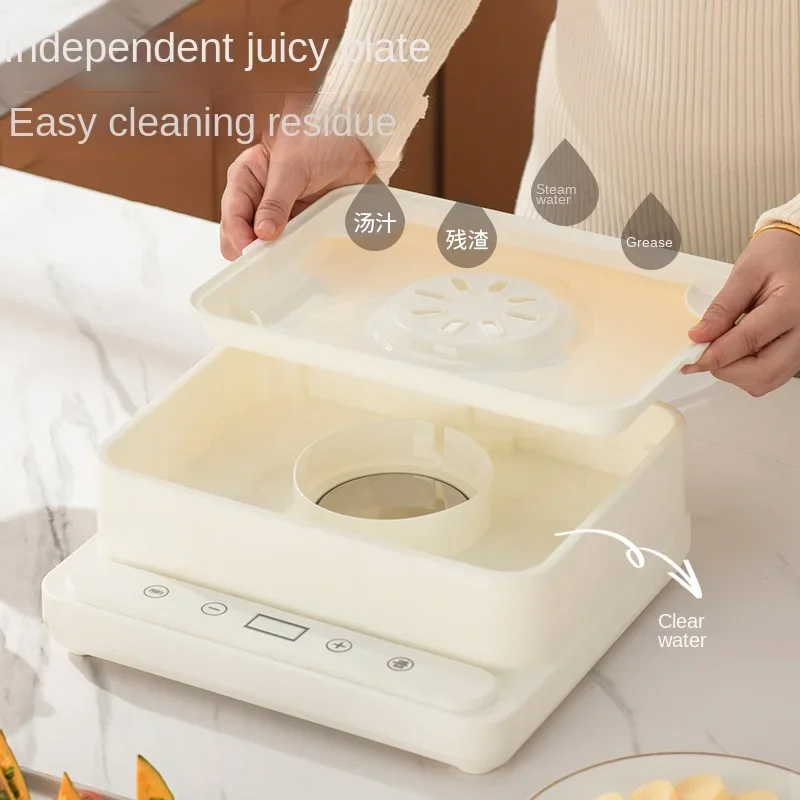 New Style Oem Customized  Multi-purpose Layer Kitchen Digital Smart Warmer Cooker Electric Food Steamers