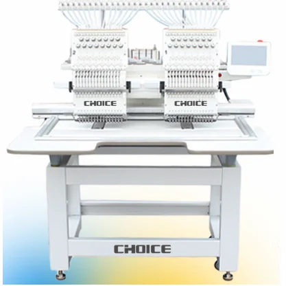  Choice GC1202 double heads 12 needles digital embroidery sewing machine for