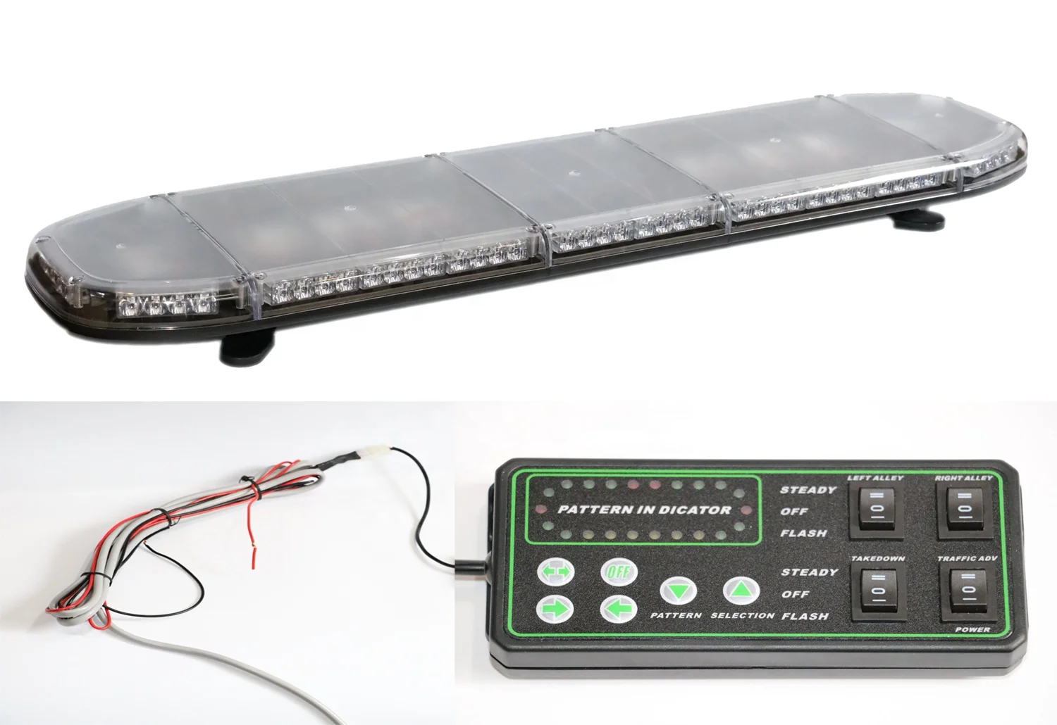 12V 24V Vehicle Flash LED Emergency Strobe Police Lights LED Warning Emergency LED Light Bar