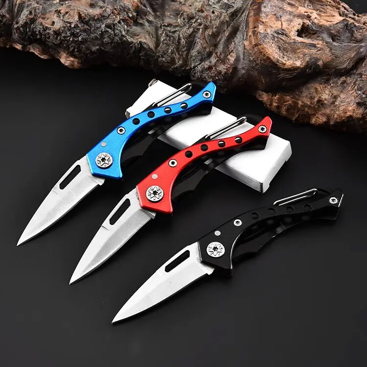Hot Sale Stainless steel Portable Keychain Folding Knife  Camping outdoor