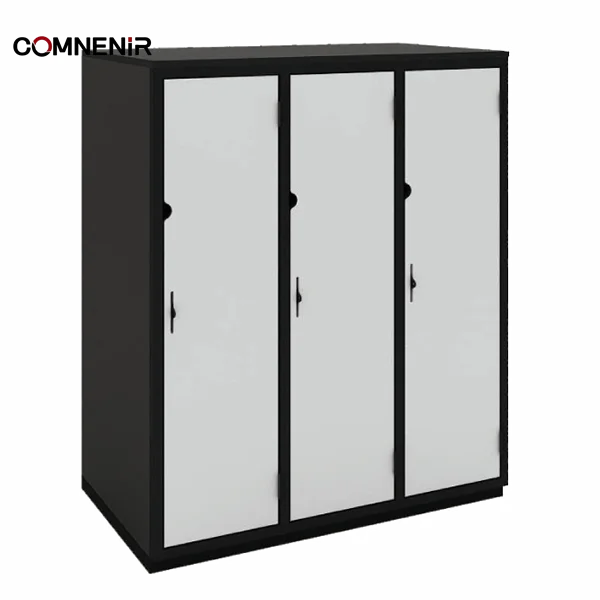 Manufacture Steel Filing Cabinet 2-Doors Office Metal Furniture with Adjustable Shelf Lemari Besi Archivad for School Sets
