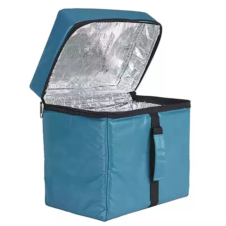 Оптовая продажа, рекламная многоразовая термоизоляционная сумка с логотипом на заказ, сумка для доставки пищи для пиццы, термопереносная сумка для охлаждения ланча