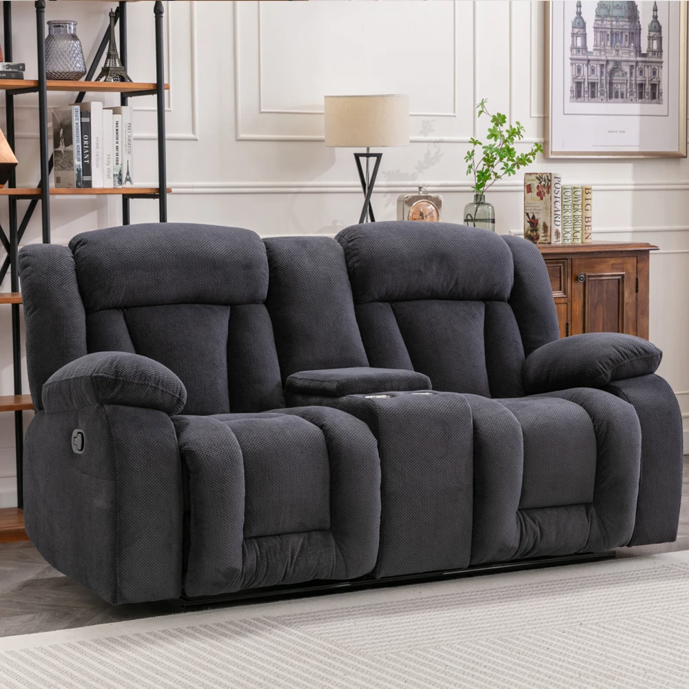 6005 denim sofa recliner sofa