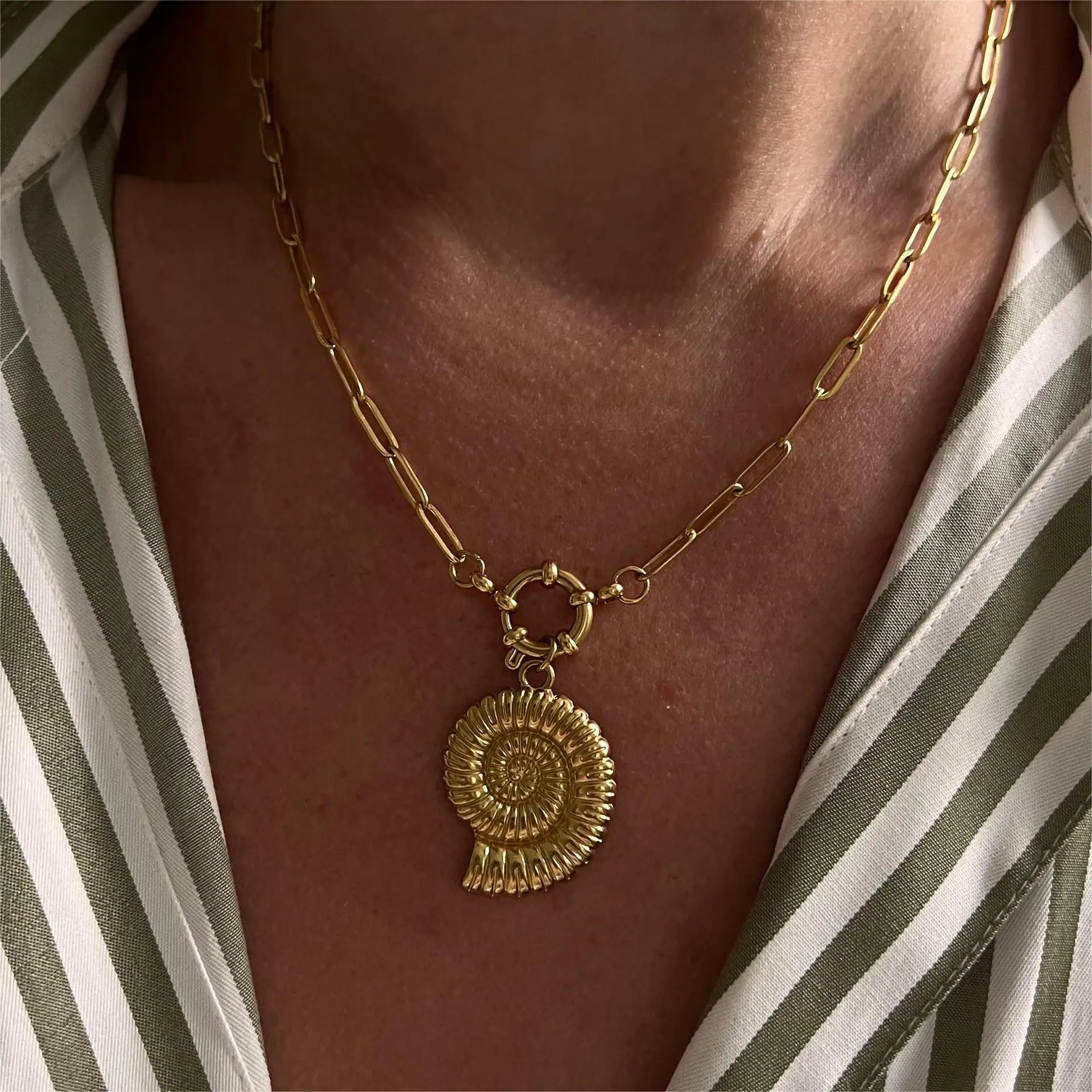 2024 DIY Pendant Fashion Jewelry Necklace Hot Sale DIY Pendant Necklaces Stainless Steel Jewelry Factory Direct Choker Necklace