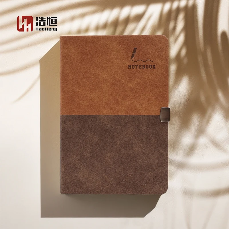 Jesmonite Custom A5 Leather-Look PU Printed Hardcover Notebook Diary Daily Planner Gift for Business Office Size A6
