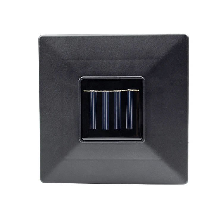 
Loyal gate solar light pillar outdoor modern solar pillar light black post solar gate post pillar light for wood fence 