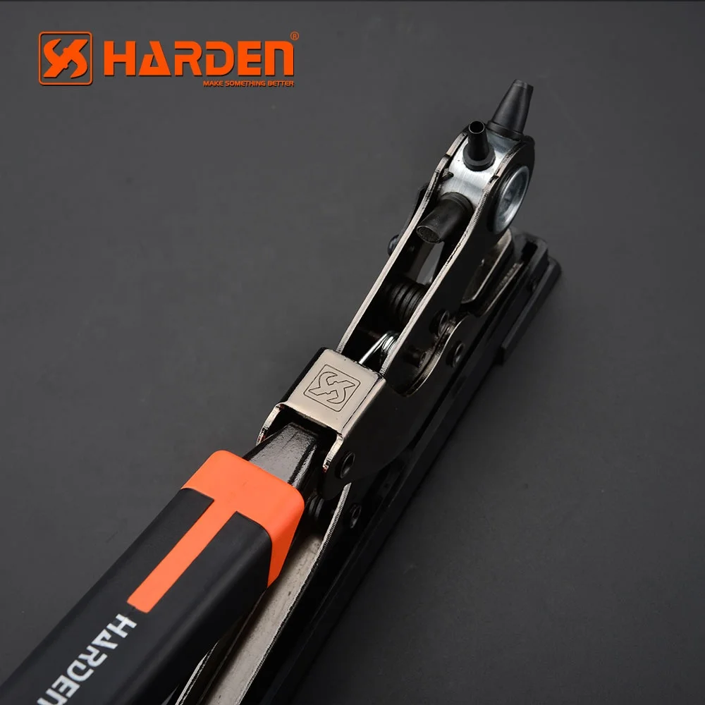 HARDEN 250mm Pro Rotary Punch Multi Hand Tool  Metal Leather Punch Pliers For round flat oval hole punching