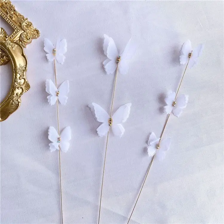 Hot Sale Decorations Kids Birthday Party Supplies Acrylic Butterfly Cake Topper