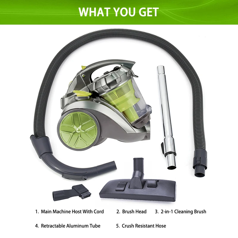 Shiny XL-816 Unique Power Flow Technology Multi Cyclone Bagless Household Canister Vacuum Cleaner