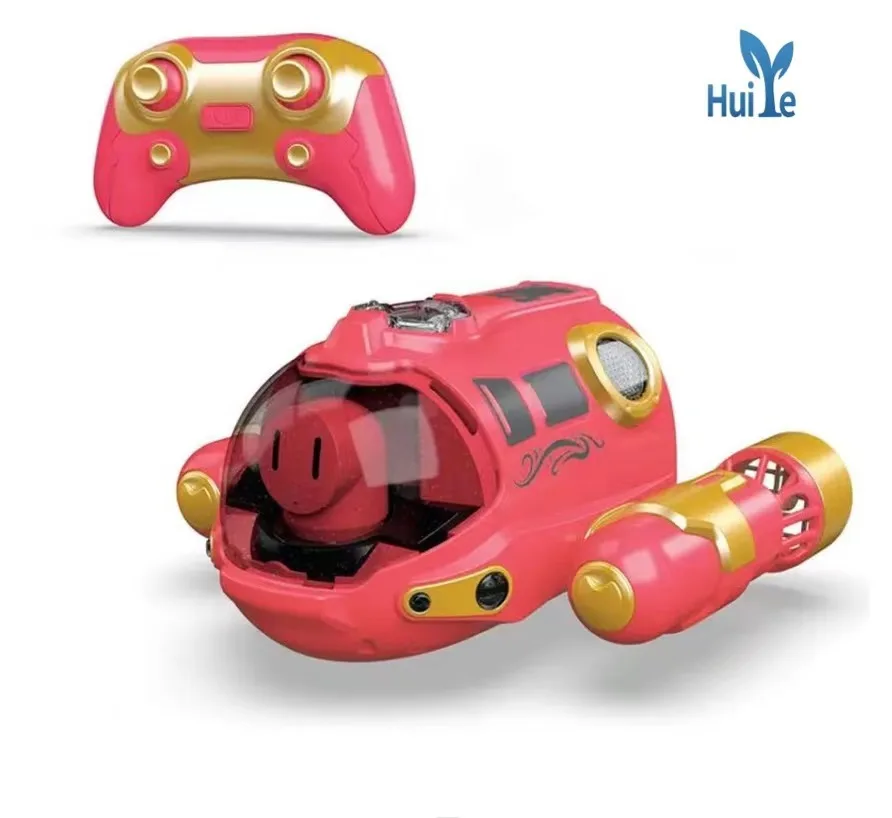 Huiye 2.4G Remote Control Spray Motor Boat Submarine Kids Electric Safe Ship Waterproof Toys Water Rc Submarine Toy For Children