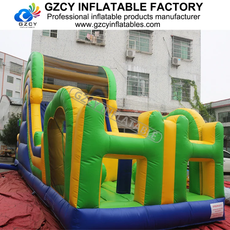 Hot sell Inflatable sport game outside obstacle courses Climbing and sliding adult inflatable obstacle course, used for outdoor