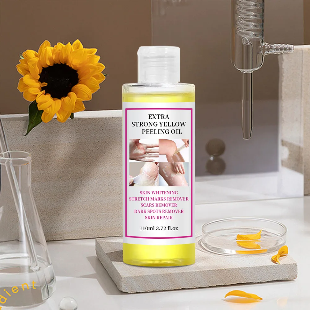 110ml Pure Essential Oil for Nourishing Plant Extract Peeling Whitening and Exfoliating Massage Oil for Hand Face and Body Care