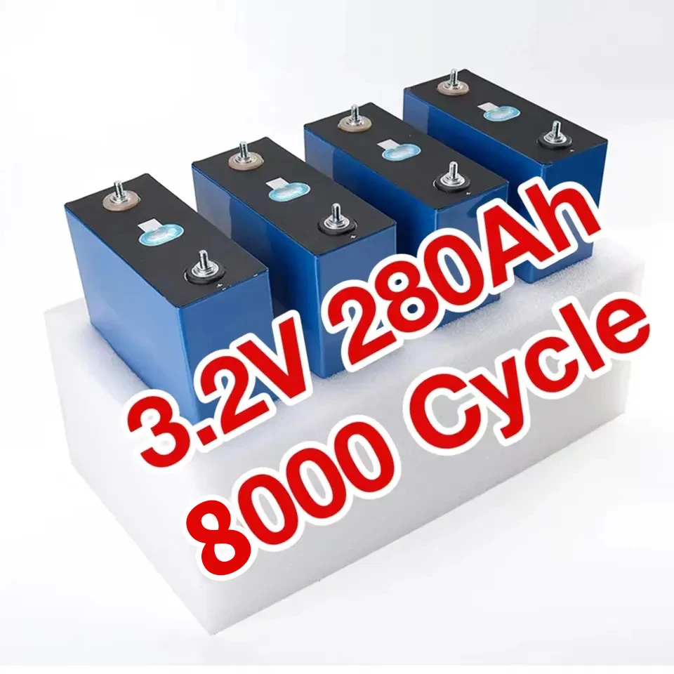 Docan Tech Grade a EV LFP LF280K 3.2v Lifepo4 Cell 8000 Cycle Matched 280ah 3100ah Lithium Battery for Solar 48 24 Volts