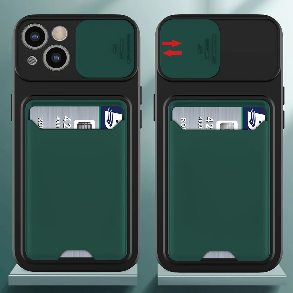 For Infinix Hot 10S 10T Phone Accessories Back Cover Armor Shockproof Card Slot Wallet Phone Case 2 in 1 Hybrid Slide Camera