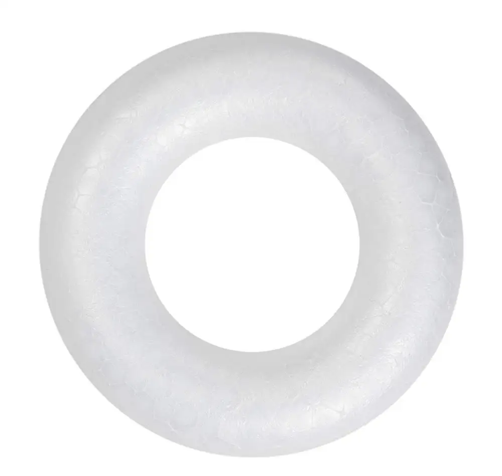 10cm EPS Styrofoam Ring Polystyrene Craft Foam Wreath Craft For Christmas Decoration DIY Floral Projects Christmas