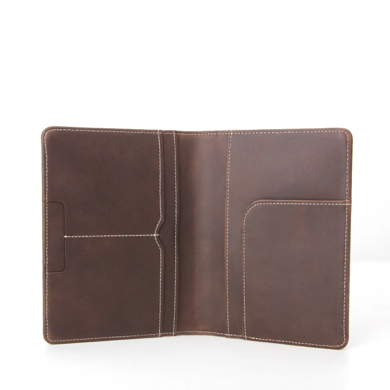 Custom RFID PU Leather Passport Holder Cover Travel Passport Case