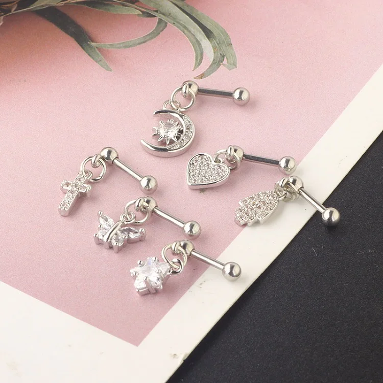 New Fashion Earrings Piercings Stainless Steel Jewelry Cartilage Helix Piercing  Ear Piercing Jewelry