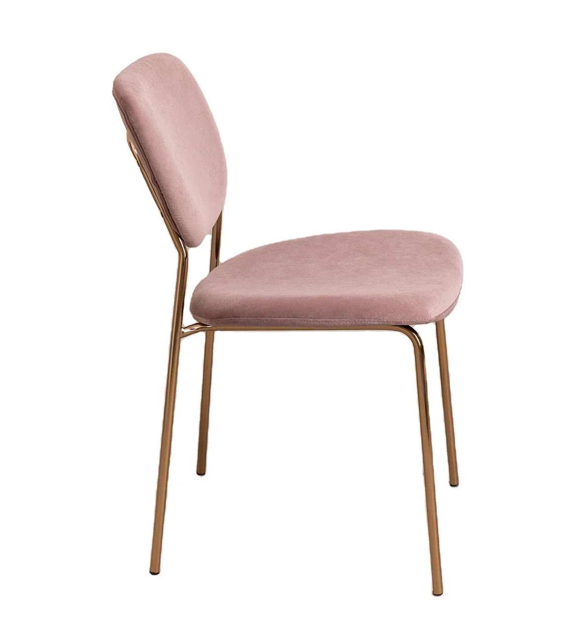 Free Sample Upholstered  Restaurant dinner Chair Modern Gold Luxury Dining Room Chairs Velvet Dining Chair