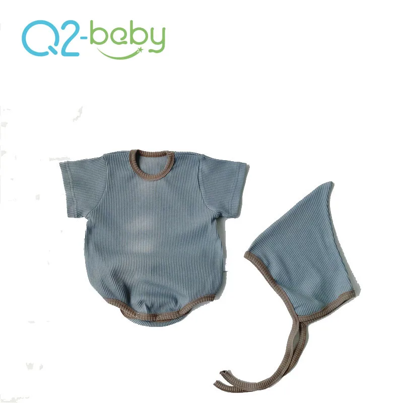 
Q2-baby 3587 Baby Unisex Baby Cotton Rompers Organic Kimono One Piece Jumpsuit 