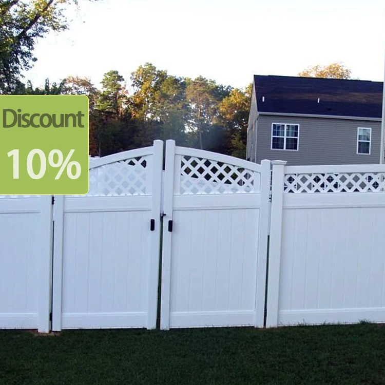 6ftHx8ftW China Manufacturer Top Lattice Cheap Pvc Fence Panels Outdoor PVC Privacy Fence