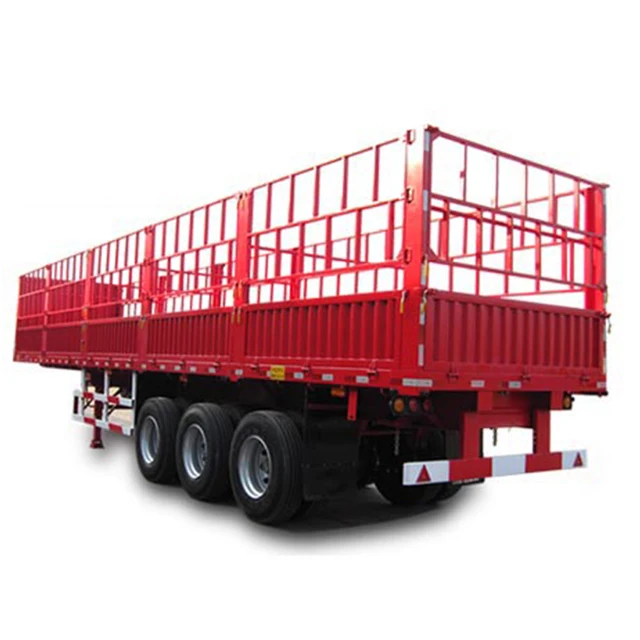 Manufacturer Semi-Trailer 3 Axle Fence Semi-Trailer For Large Capacity Cargo