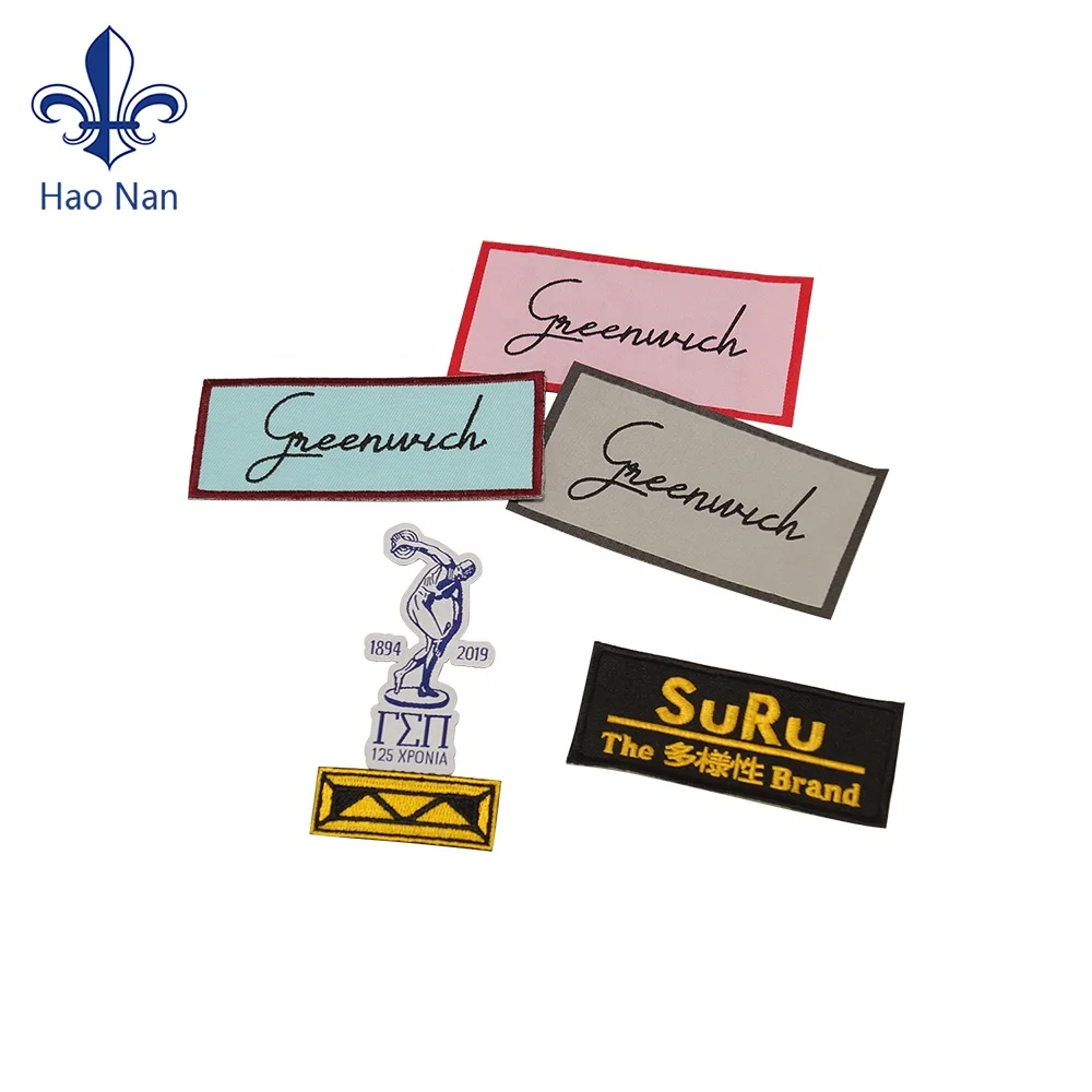 Тканые и вышитые нашивки, пользовательские этикетки для одежды