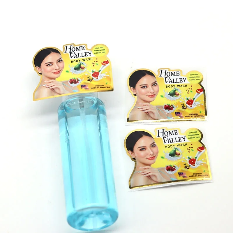 Customized Printed Cosmetic Set Private Logo Labels Stickers Waterproof  Bottle Packing Label Sticker