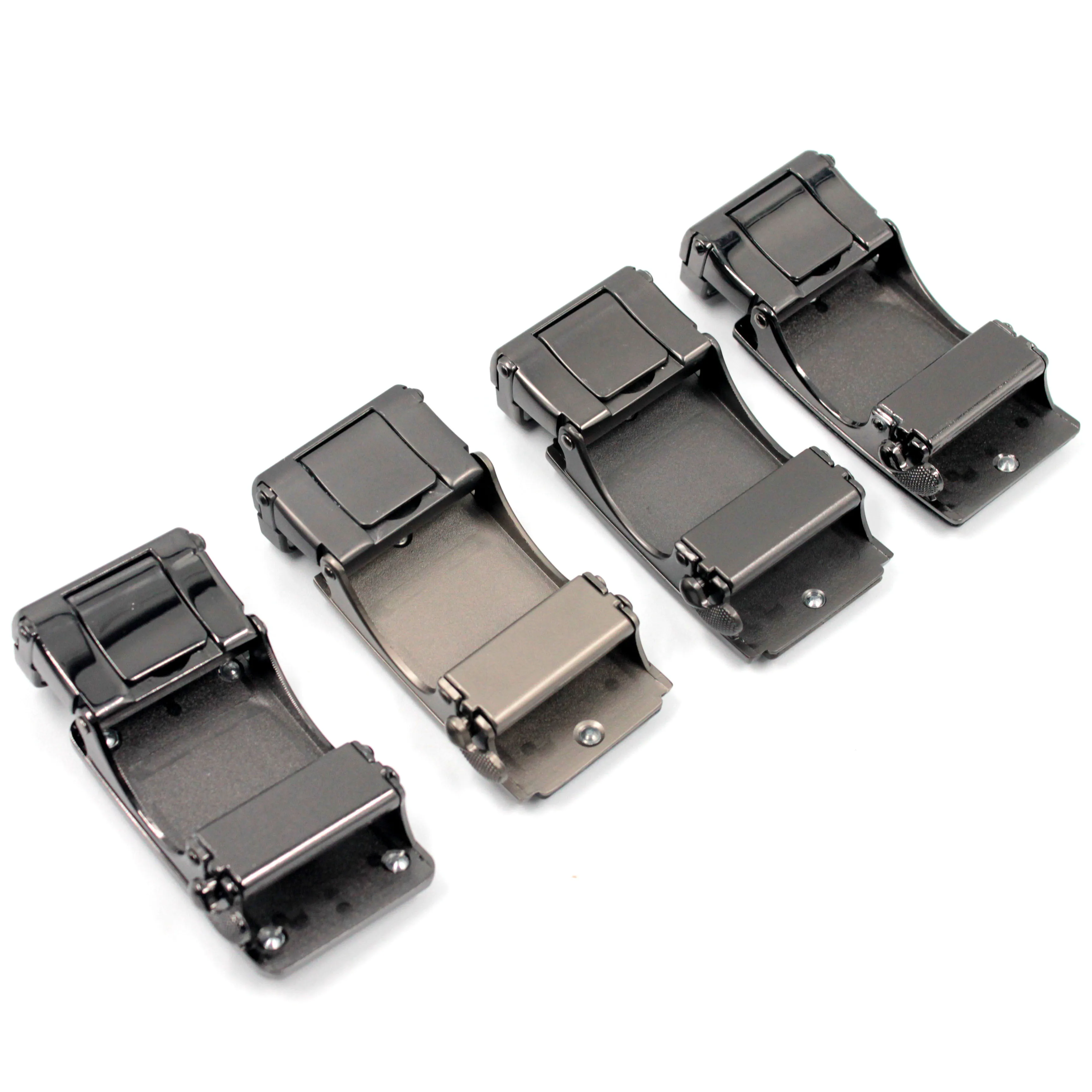 Custom Name Frosted Automatic Belt Buckle Ratchet Zinc Alloy Mens Belt Buckle Sliding Buckle 33MM Width