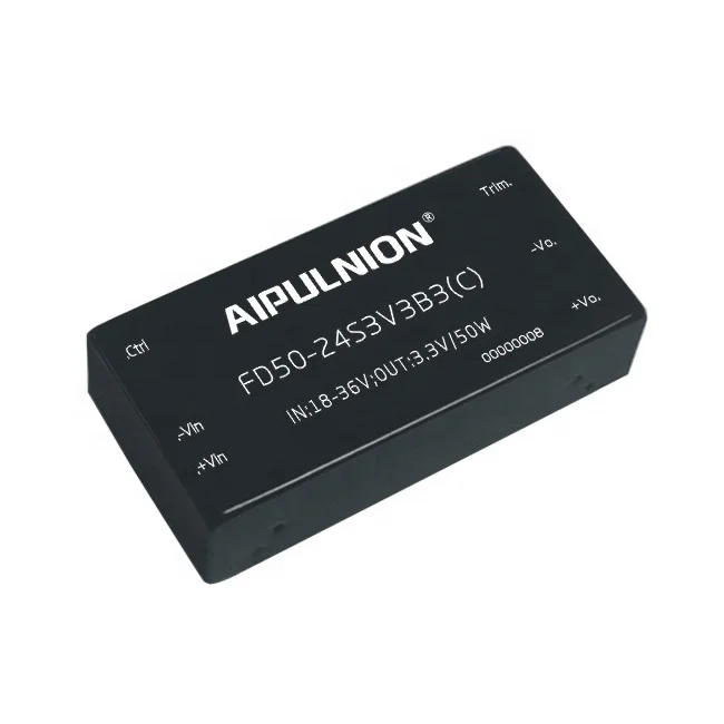 33 ~ 50 Вт Высокая эффективность 24vdc (18-36vdc) применение компактный преобразователь с теплоотвод случае, 2*1 дюймов Вышивка крестом пакет