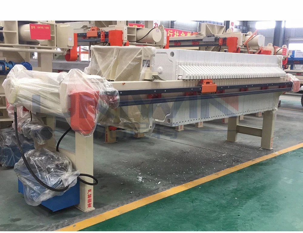 China Manual Automatic Hydraulic Chamber Diaphragm Press Filter for Sugar Workshop