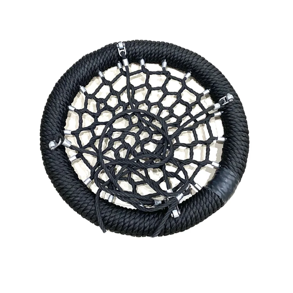
Outdoor Playground Kids Swing Set Parts Rope Crocheted Seat 