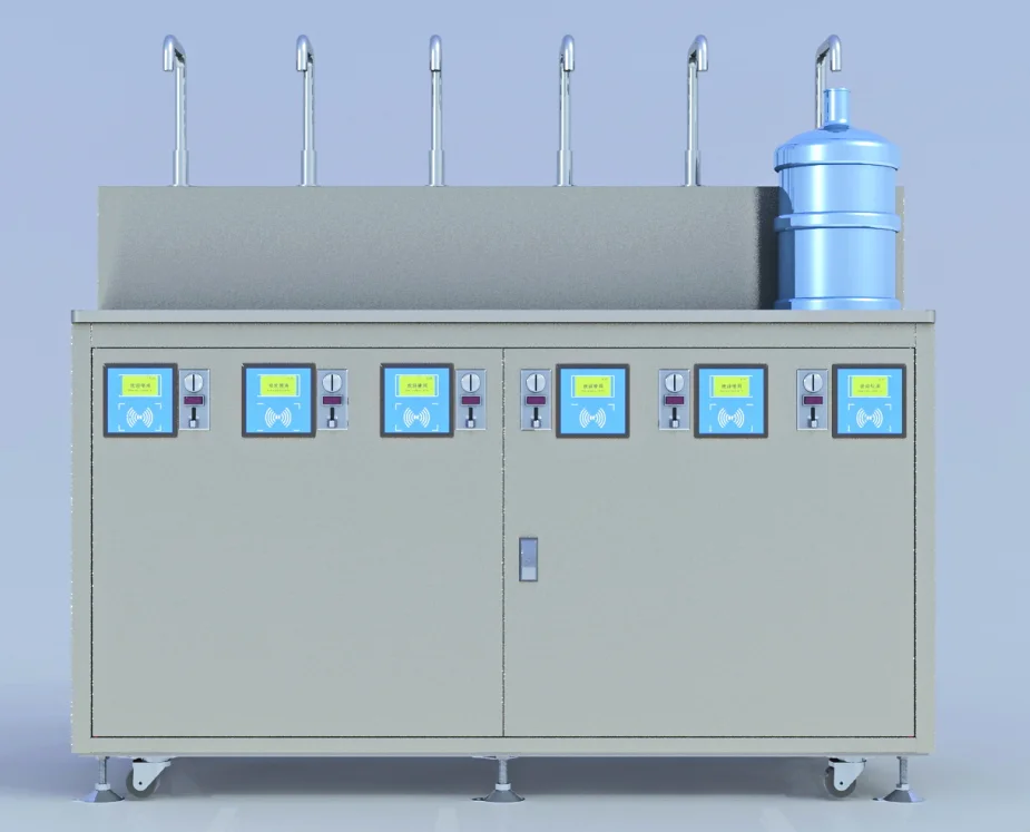 5 Gallon bottle refilling drinking water vending machine with 6 output faucets
