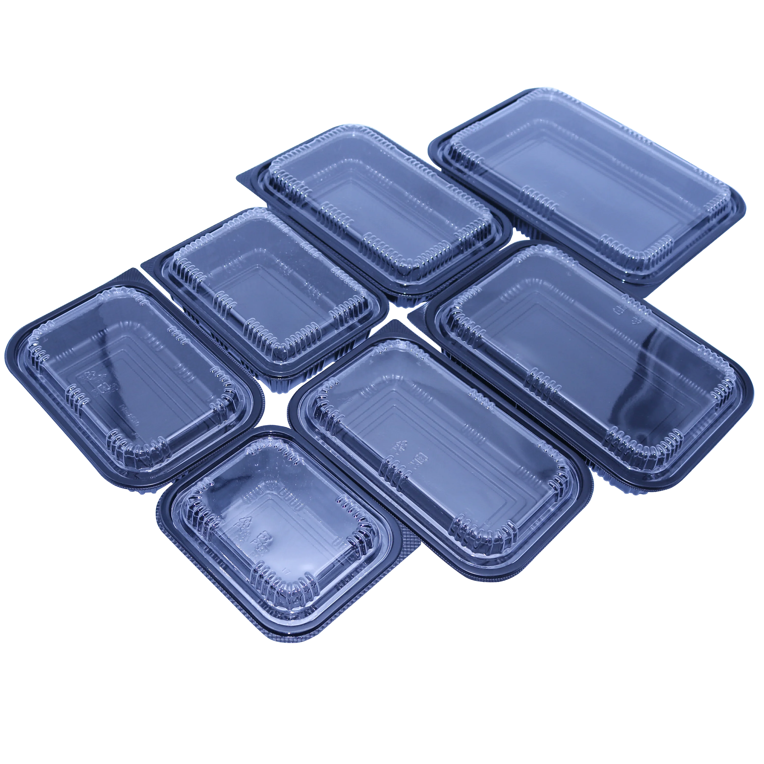 Disposable PP material bento box microwavable takeout food container packaging