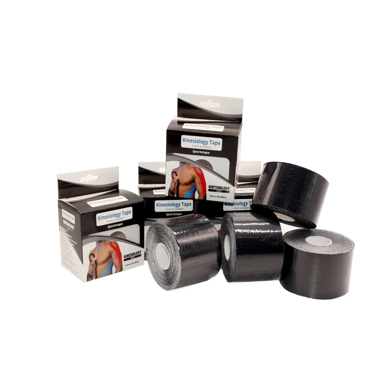 
 5 см * 5 м 100% с высококачественной хлопковой клейкой лентой для ухода за мышцами спортивная лента кинезиологическая лента  