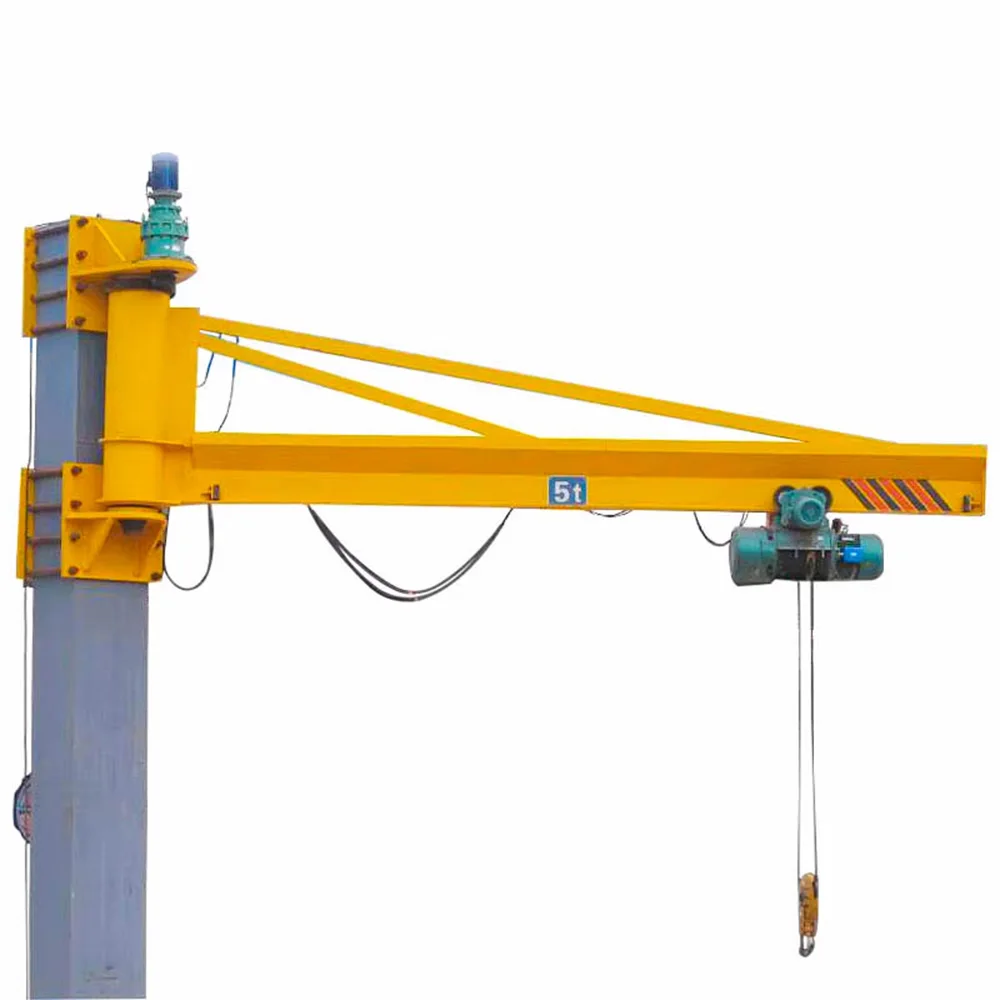380V Industrial Workshop Light Structure Column Mounted Lifting Jib Crane