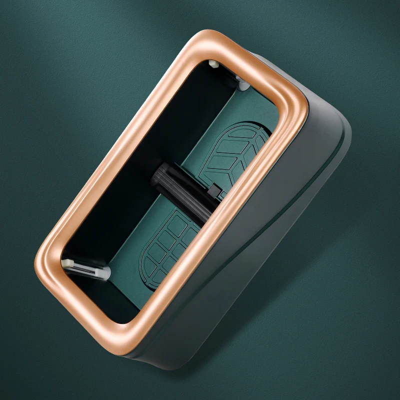 Non Electric Automatic Reusable Shoe Cover Dispenser With 100 Pcs Disposable Plastic Waterproof Shoe Covers(gold)