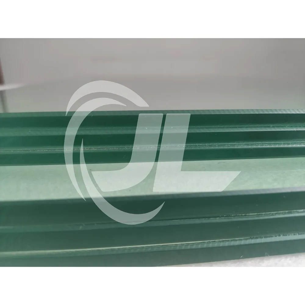 8+8 composite laminated glass low e laminated glass industrial glass for coffee table doors with half moon