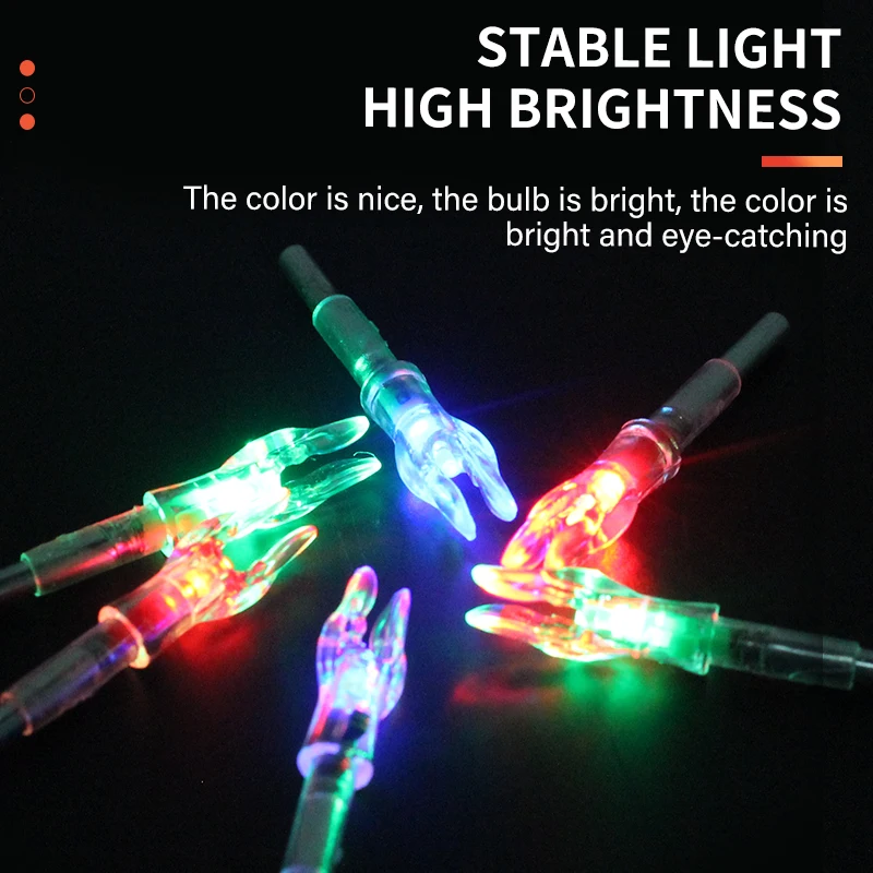 SPG Archery Arrow Nock Lighted LED Automatically Replaceable Batteries 3 Pack Hunting Fit ID 4.2 mm Pins Pure Carbon Arrow Shaft
