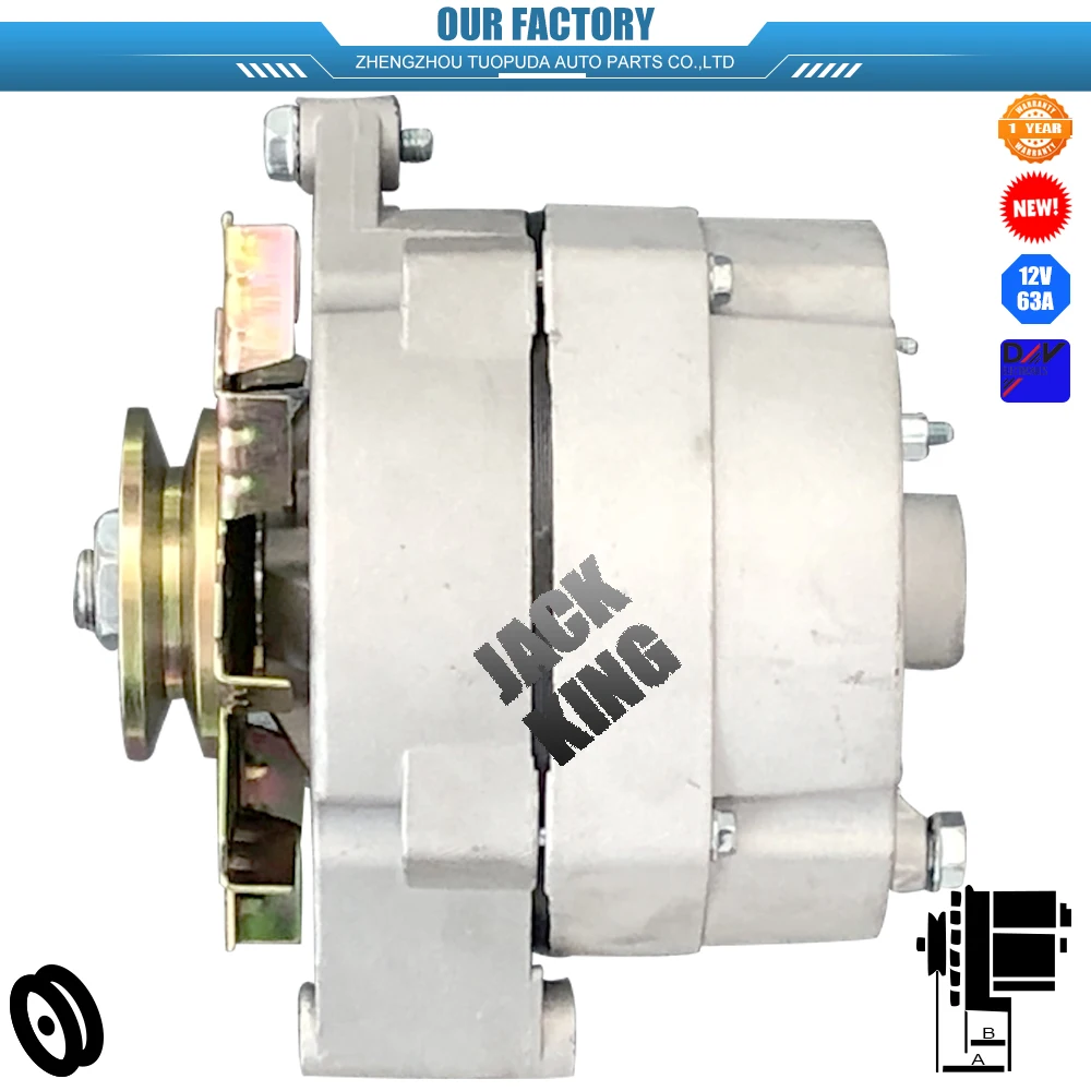 ALT2639 12V 63A 1105360 1100552 1100592 1100597 NEW ALTERNATOR FOR CHEVROLET C10 10 SI ENCILLA EN V NEW