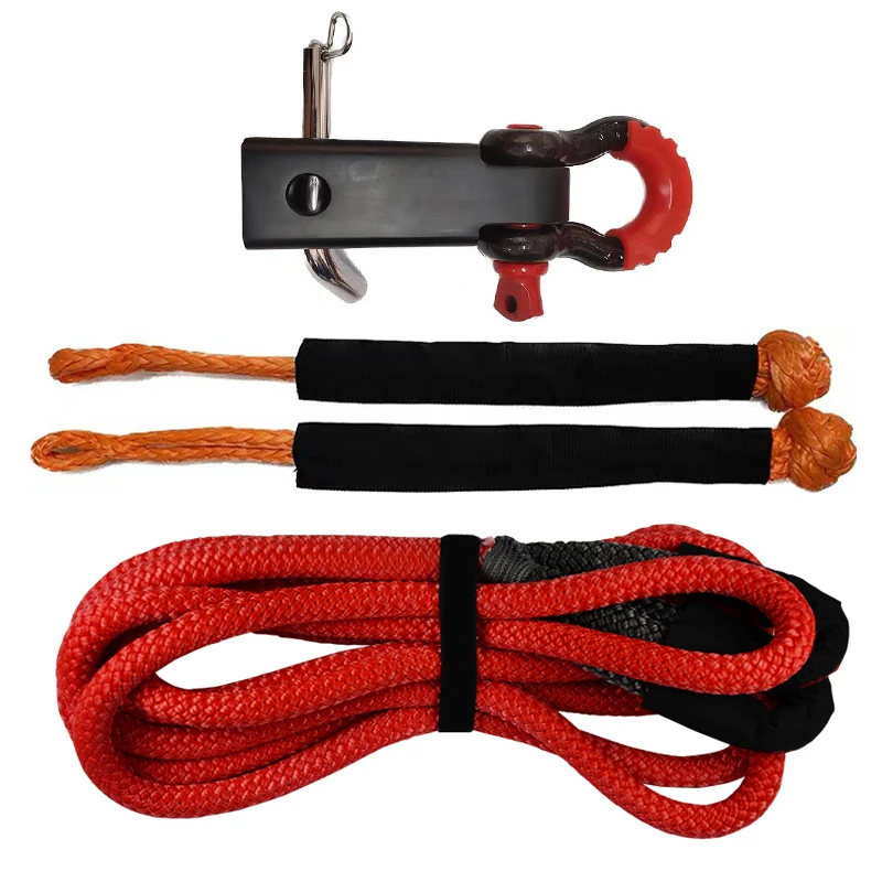 (JL ROPE)  4x4 OFF ROAD Emergency Tools Kinetic Recovery Rope Tow Rope