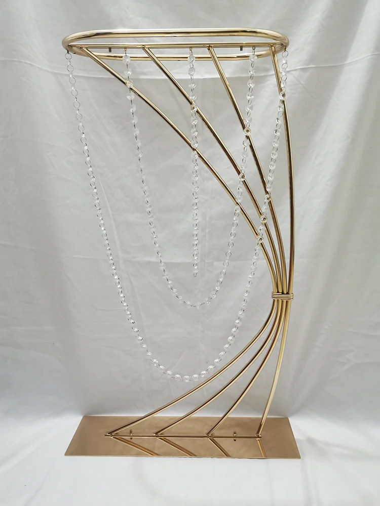 
gold metal wedding centerpiece for decoration 