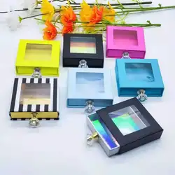 box False Eyelash Distributors Packaging Box Wholesale Handmade 3D Natural Soft silk Lashes With Case Vendor